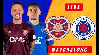 HEARTS vs RANGERS  LIVE SPL  Football Watchalong with Denveloper [upl. by Enelear]