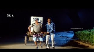 Jaggesh Comedy  Jaggesh Takes Home New Fridge In Trolly  Dudde Doddappa Kannada Movie Scene [upl. by Novart8]