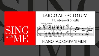 Largo al factotum  Accompaniment  Figaro  Rossini [upl. by Aicatsana271]