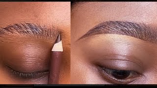 HOW TO DRAW EYEBROWS FOR BEGINNERS Beginner Friendly Eyebrow Tutorial Detailed Eyebrow Tutorial [upl. by Nirihs]