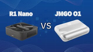 R1 NANO vs JMGO O1 side by side comparison [upl. by Nogam513]