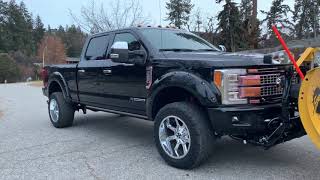 2017 f350 with 9’ Fisher HD Straight Plow [upl. by Erb908]