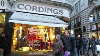 January Sales Shopping  Cordings of Piccadilly London [upl. by Attiuqaj]