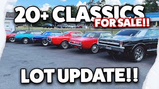 20 Classic Cars FOR SALE LOT UPDATE [upl. by Evy]