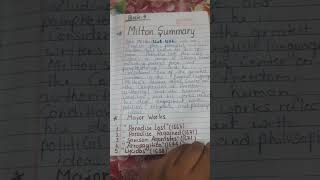 John Milton life and work summary  meg1 british poetry neha study help ignou [upl. by Sion]