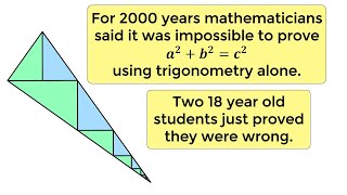 18 year old students just discovered a proof of Pythagoras that mathematicians said was impossible [upl. by Ayyidas747]