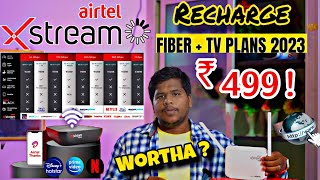 airtel Xstream fiber Recharge plan 499  airtel xstream fiber review Tamil  solurathakelu [upl. by Calvina]