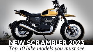 10 New Scrambler Motorcycles of 2023 Confident Offroading and Riding in Style [upl. by Tabb]