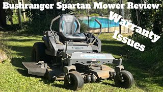 Bushranger Spartan Mower Review  Part 1  RZ PRO 54quot Warranty Issue with my Mower [upl. by Drarrej]