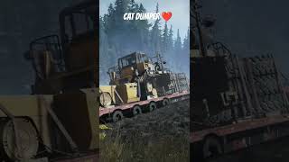 Caterpillar Big Dumper Transport 8cent truck snowrunner dumptruck offroad [upl. by Yddor782]