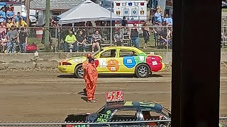 Demolition Derby At The Schaghticoke Fair Third 4Cylinder Heat [upl. by Hooke]