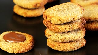 COOKIES mit nur 2 Zutaten  paleo vegan glutenfrei [upl. by Egor621]