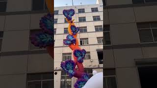 Digital Inflatables Gonflables Inflatable Opening Flower for Parade Stagedesign Decortion [upl. by Woll]