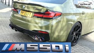 BMW M550i  SOUND ACCELERATION SPORT EXHAUST  carlive [upl. by Rabiah]