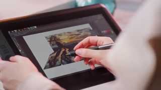 Wacom® 推出輕薄的 Cintiq® 13HD touch 觸控繪圖顯示器 [upl. by Akilegna]