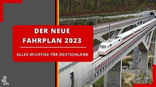 Die neue Schnellfahrstrecke spannende Linien und mehr moderne Züge Fahrplan 2023 in Deutschland [upl. by Rodmun17]