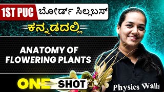 ANATOMY OF FLOWERING PLANTS in 1 Shot  Botany  1st PUC [upl. by Kernan186]