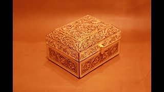 How Its Made  Carved Leather Box by Bloom Leatherworks  Sheridan Style Floral Carving 20220303 [upl. by Spevek]