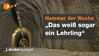 Teurer Rechenfehler bei Tunnelbau  Hammer der Woche vom 16112019  ZDF [upl. by Irpak]