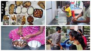 First day school for 3 kidsManaged to pack lunch for themAatu kaal soup [upl. by Naashom]