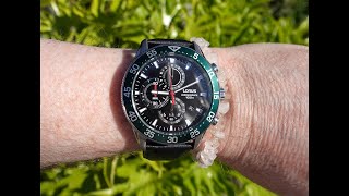 Lorus Chronograph watch review model RM347FX9 [upl. by Yevette550]