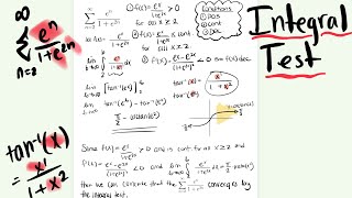 Integral Test  RU CALC 152 [upl. by Niamrahc]