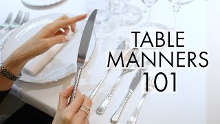 Fine Dining Etiquette A Five Course Meal And How To Master Table Manners  Jamila Musayeva [upl. by Thgiled]