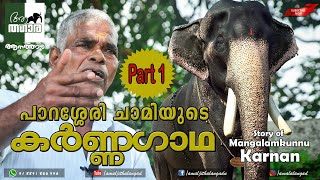 പാറശ്ശേരി ചാമിയുടെ കർണ്ണഗാഥPart 1 Mangalamkunnu KarnanParassery Chamiaanatthaarakerala elephant [upl. by Scoter]