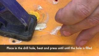 Repair large hole in a Plastic Kayak  How to plastic weld a Polyethylene kayak [upl. by Eanad]