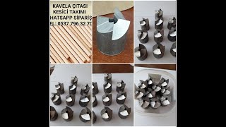 KAVALE AÇMA APARATI wood dowel machine [upl. by Liartnod60]