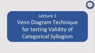 L1 Venn Diagram technique for testing Validity of Categorical Syllogism  वेन रेखाचित्र विधि [upl. by Yud]