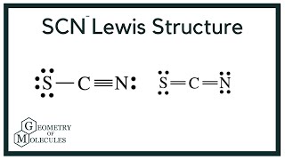 SCN Lewis Structure Thiocyanate Ion [upl. by Atinahs]