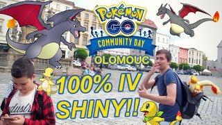 Pokémon GO  100 IV SHINY CHARIZARD Charmander Community Day Olomouc  Jakub Destro [upl. by Emyle]