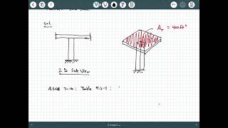 Live Load Example 1 Live Load Reduction ref ASCE 716 [upl. by Joub]