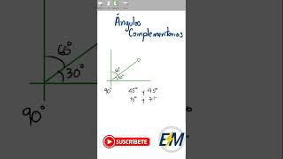 ÁNGULOS COMPLEMENTARIOS [upl. by Eelyrehc]