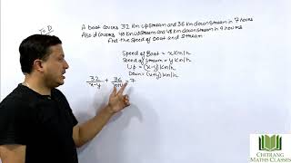 Class10 Linear Equations in two Variables ApplicationsUPSTREAM AND DOWNSTREAM word problems [upl. by Ydnagrub]