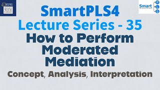 SmartPLS4 Series 35  Moderated Mediation in SmartPLS See Description [upl. by Eugine844]