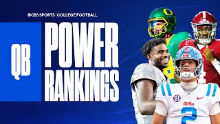 College Football QB Power Rankings Who grabs the No 1 spot [upl. by Aronoh]