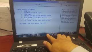 How to Enter BIOS Change Boot order and secure boot Lenovo Thinkpad E560 [upl. by Enrobyalc]