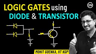 Logic Gates using Diode amp Transistors  JEE Main Physics  Semiconductors  Eduniti  Mohit Sir [upl. by Tryck688]