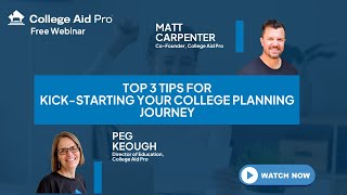 Top 3 Tips for Kick Starting Your College Planning Journey [upl. by Marie-Jeanne]