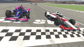 iRacing Indycar win at Las Vegas 2124 TV Presentation [upl. by Margie]