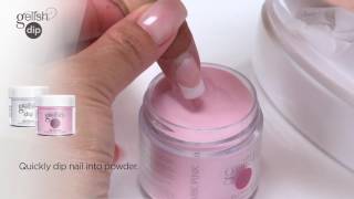 Gelish Dip Tutorial French Manicure Application with Nail Tips [upl. by Eade421]