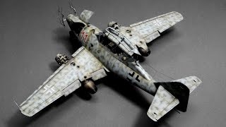 Messerschmitt Me 262 b1au1 Hobby Boss 148  part7 Final [upl. by Irrem]