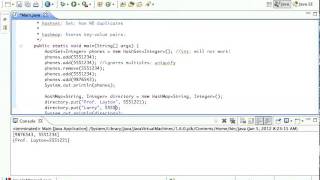 Java HashSet HashMap Demonstration Tutorial [upl. by Repsihw]