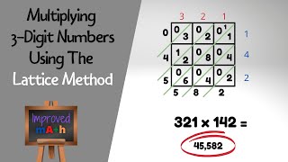 Multiply 3 Digit Numbers Using The Lattice Method [upl. by Woodson]