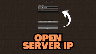 Minecraft Open Server IP Address [upl. by Quinton322]