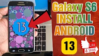 Samsung Galaxy S6 Install Android 13 CrDroid Rom Full Installation Tutorial amp Quick Review [upl. by Rasia]