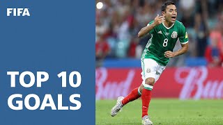 TOP 10 GOALS  FIFA Confederations Cup Russia 2017 [upl. by Onfroi104]