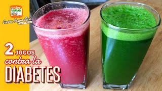 2 Jugos medicinales contra la diabetes  Cocina Vegan Fácil [upl. by Budworth]